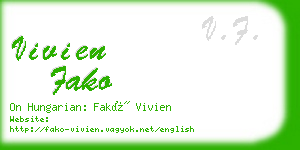 vivien fako business card